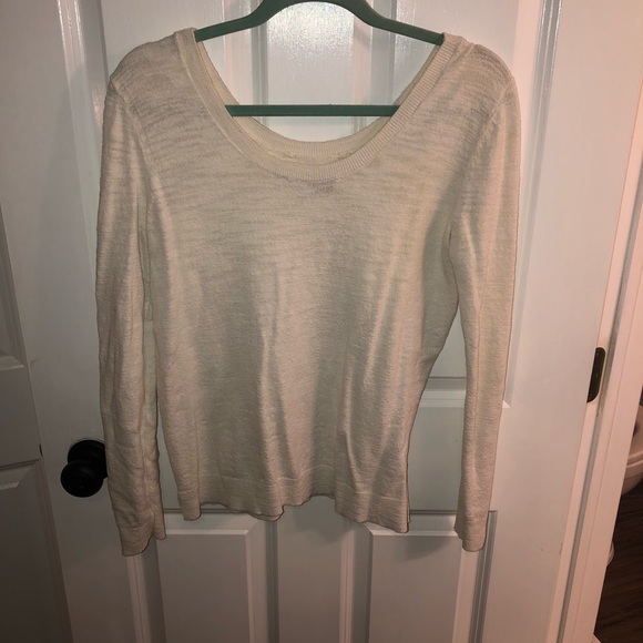 White long sleeve wide set shirt - Picture 2 of 2